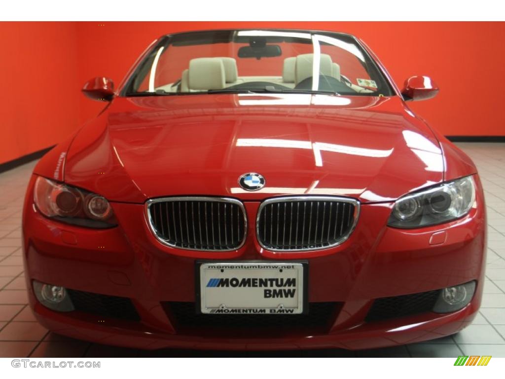 2008 3 Series 328i Convertible - Crimson Red / Cream Beige photo #24