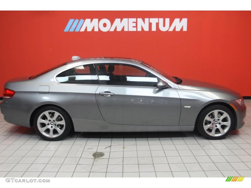 2008 3 Series 328xi Coupe - Space Grey Metallic / Black photo #4