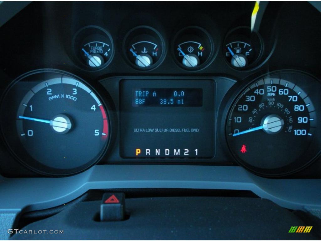 2011 Ford F250 Super Duty XL Regular Cab Gauges Photo #46105886