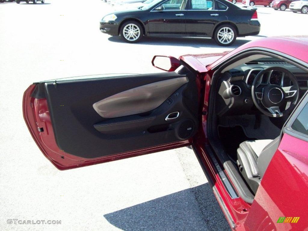 2011 Camaro SS/RS Coupe - Red Jewel Metallic / Gray photo #22