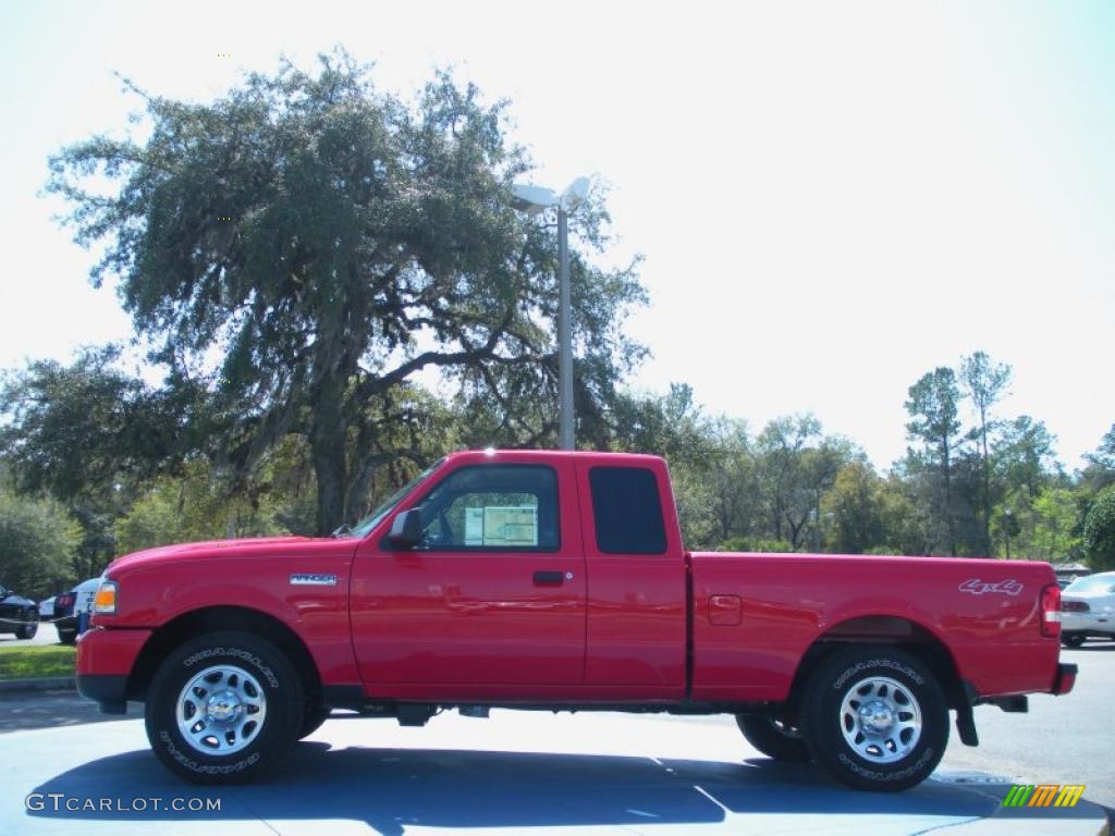 2011 Ranger XLT SuperCab 4x4 - Torch Red / Medium Dark Flint photo #2