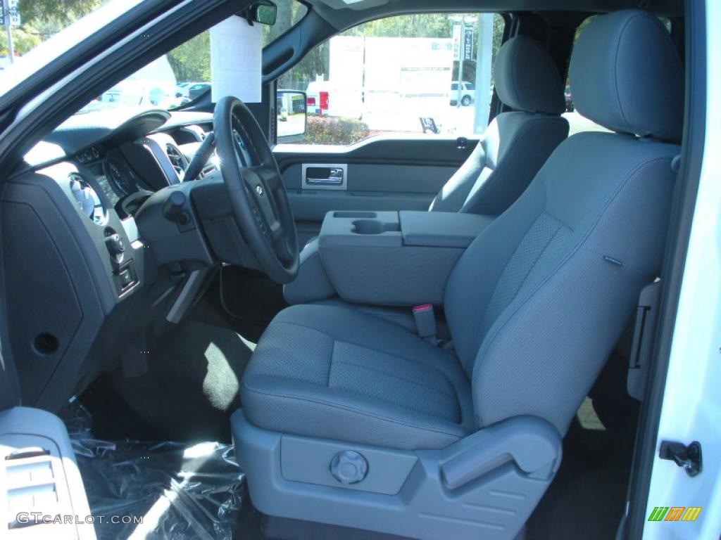 Steel Gray Interior 2011 Ford F150 XLT SuperCab Photo #46107167