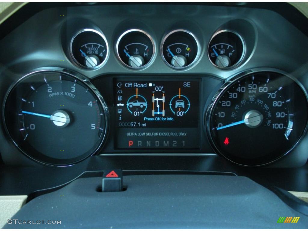 2011 Ford F250 Super Duty Lariat Crew Cab 4x4 Gauges Photo #46107443