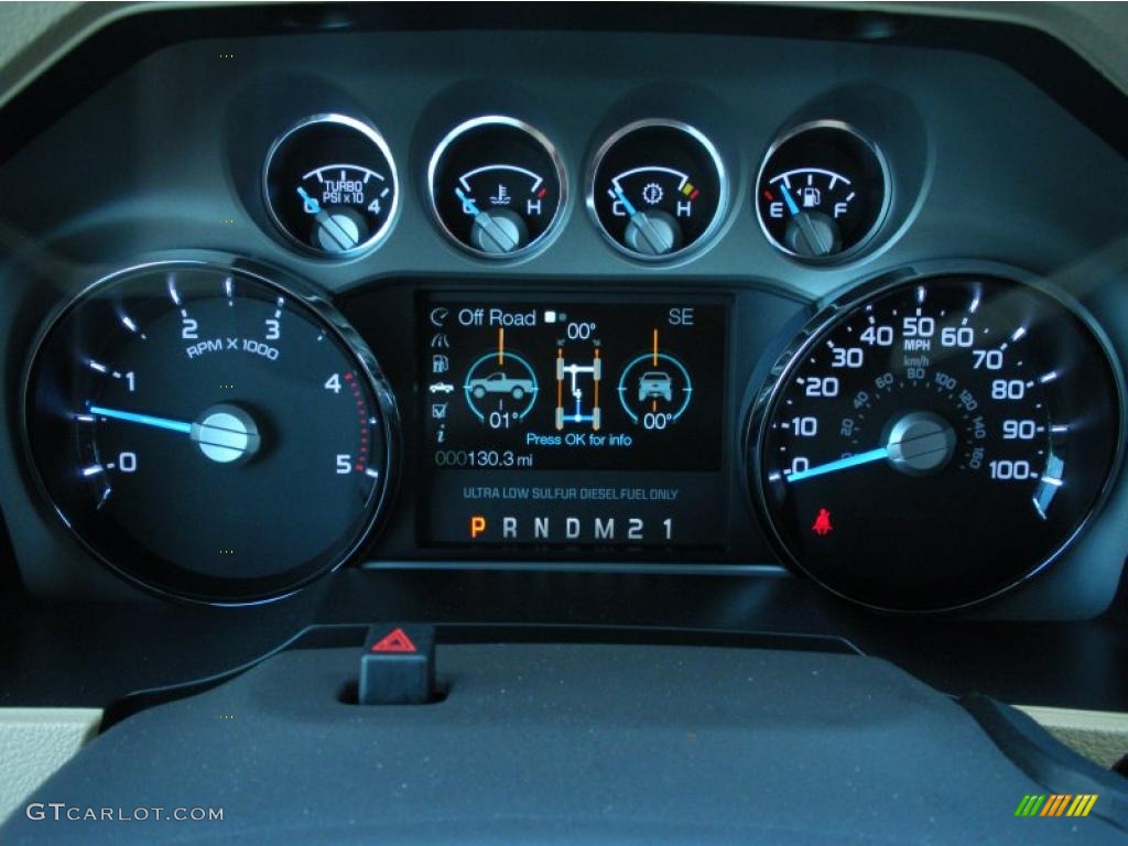 2011 Ford F250 Super Duty Lariat Crew Cab 4x4 Gauges Photo #46107521