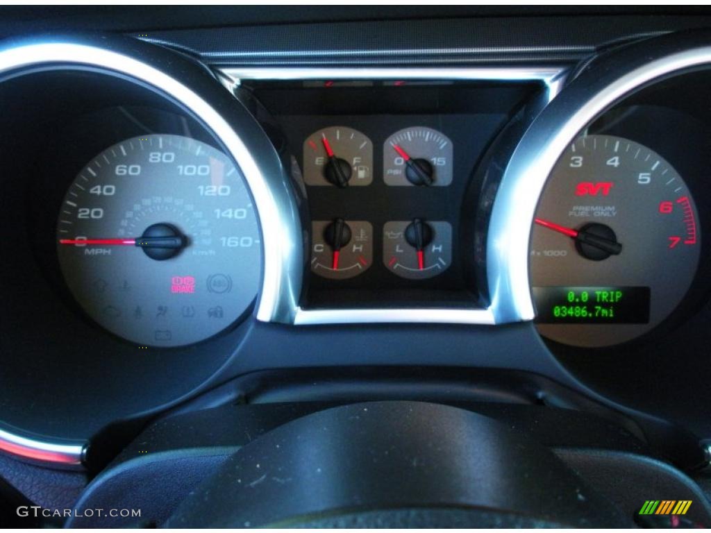 2007 Ford Mustang Shelby GT500 Coupe Gauges Photo #46108151