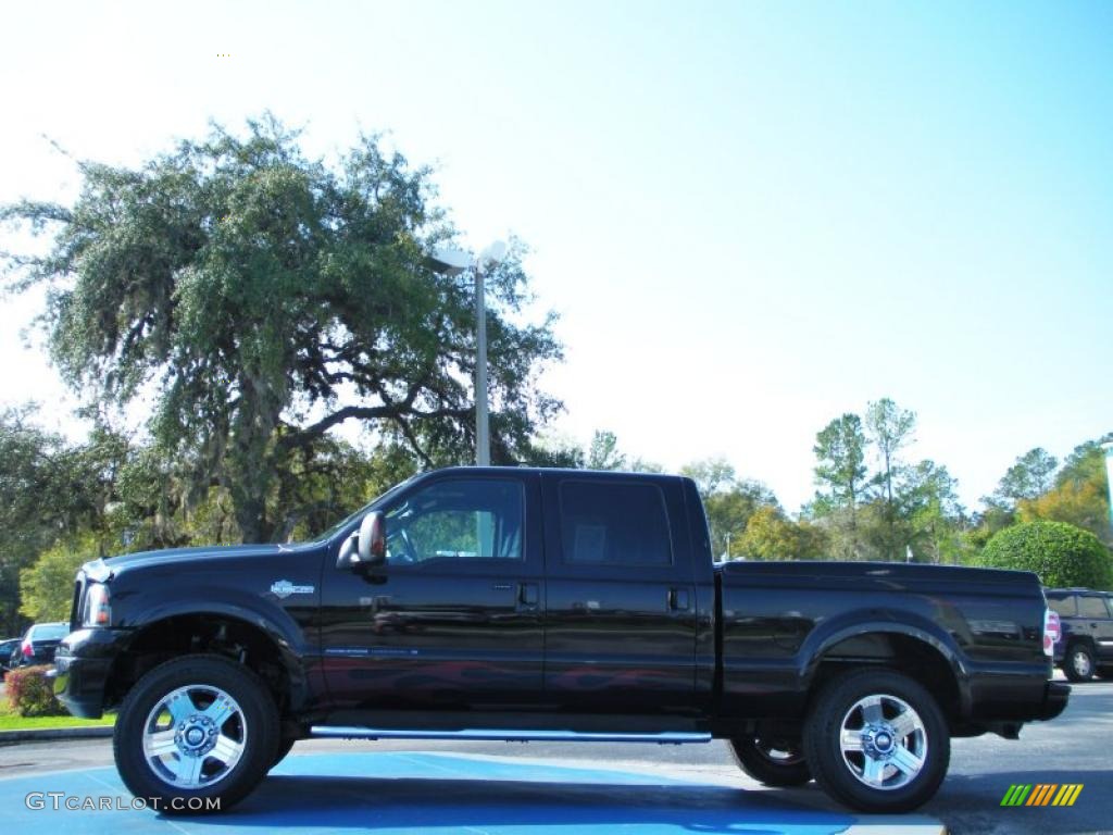 Black 2005 Ford F250 Super Duty Harley Davidson Crew Cab 4x4 Exterior Photo #46108427