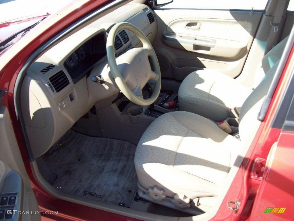 Gray Interior 2004 Kia Rio Cinco Wagon Photo #46109153
