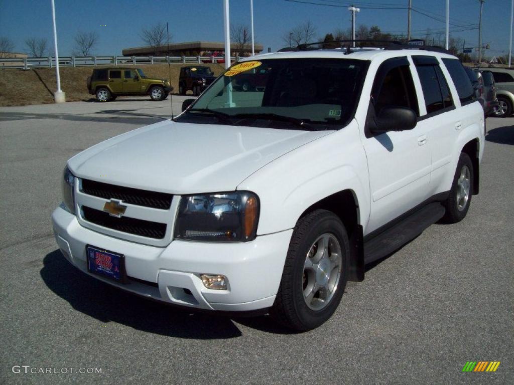 2008 TrailBlazer LT 4x4 - Summit White / Light Gray photo #11