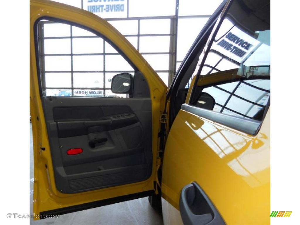 2008 Ram 1500 Sport Quad Cab 4x4 - Detonator Yellow / Medium Slate Gray photo #16