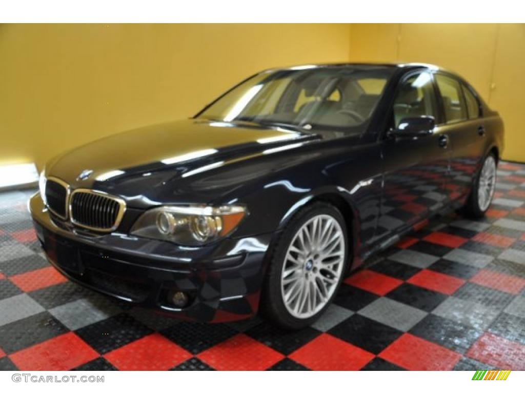 2008 7 Series 750i Sedan - Monaco Blue Metallic / Beige photo #2