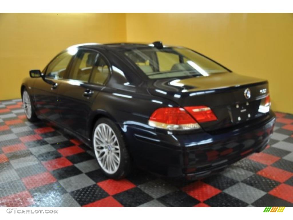 2008 7 Series 750i Sedan - Monaco Blue Metallic / Beige photo #3