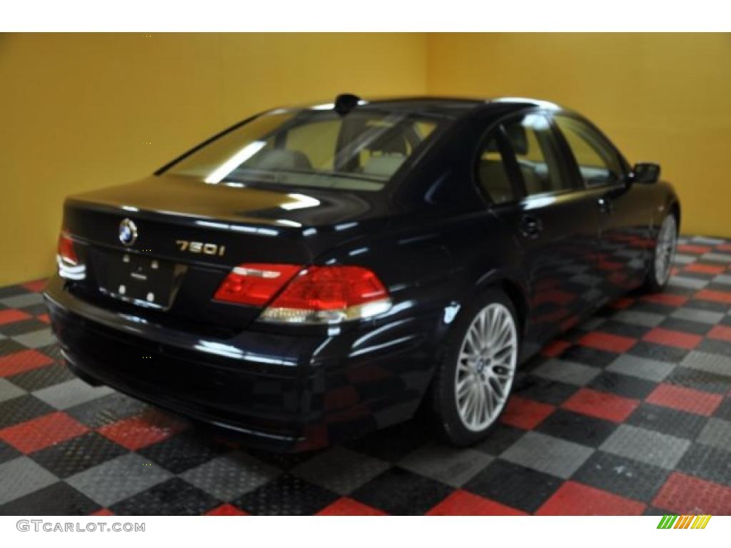 2008 7 Series 750i Sedan - Monaco Blue Metallic / Beige photo #4