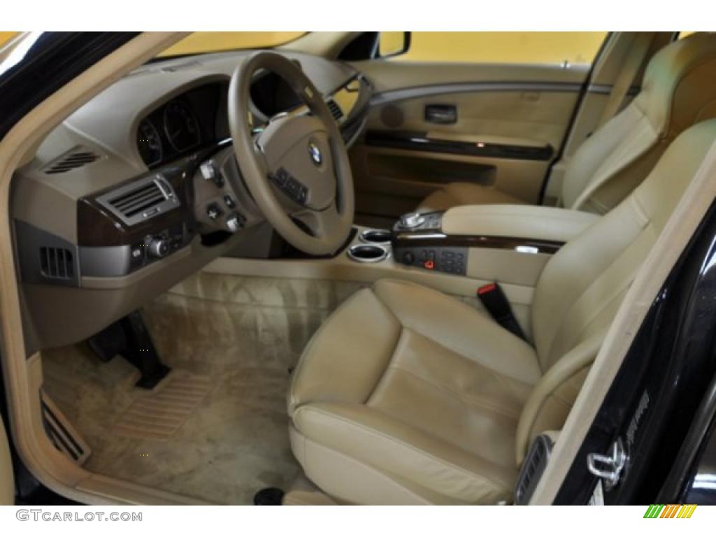 2008 7 Series 750i Sedan - Monaco Blue Metallic / Beige photo #14