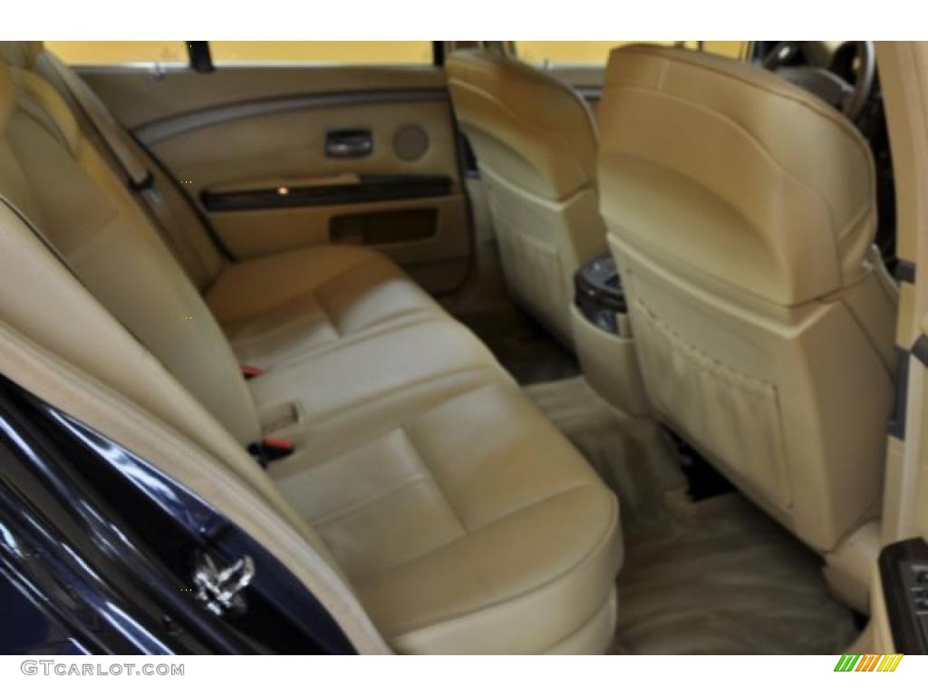 2008 7 Series 750i Sedan - Monaco Blue Metallic / Beige photo #17