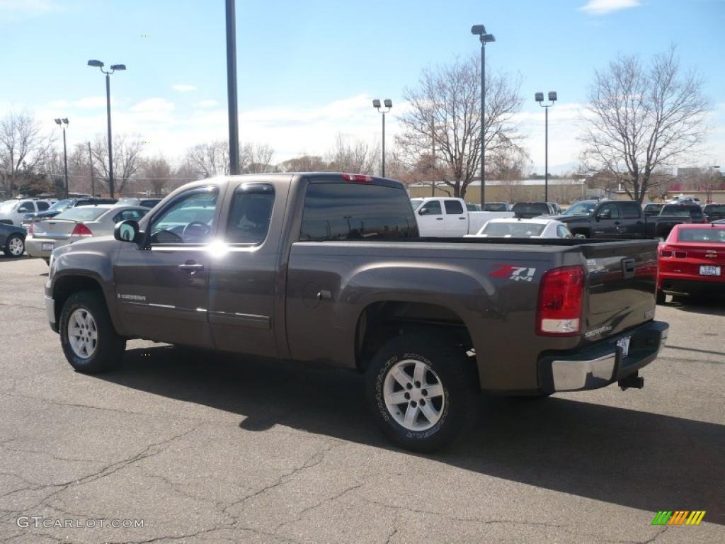 2008 Sierra 1500 SLE Extended Cab 4x4 - Medium Brown Metallic / Ebony photo #5