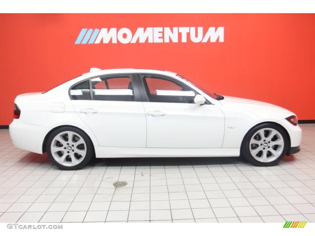 2008 3 Series 335i Sedan - Alpine White / Black photo #4