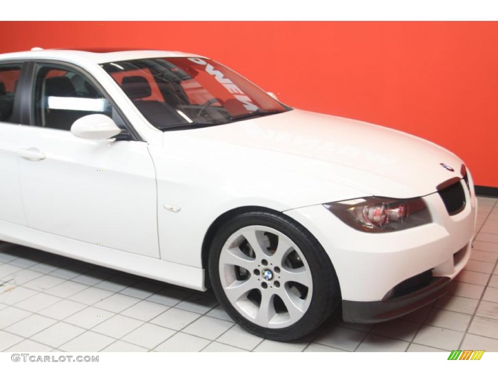 2008 3 Series 335i Sedan - Alpine White / Black photo #11