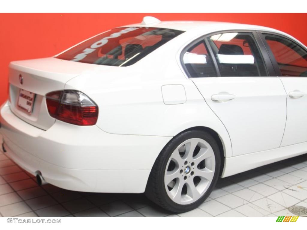 2008 3 Series 335i Sedan - Alpine White / Black photo #14