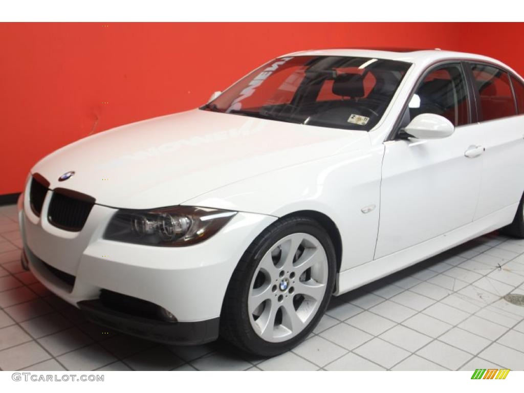 2008 3 Series 335i Sedan - Alpine White / Black photo #19