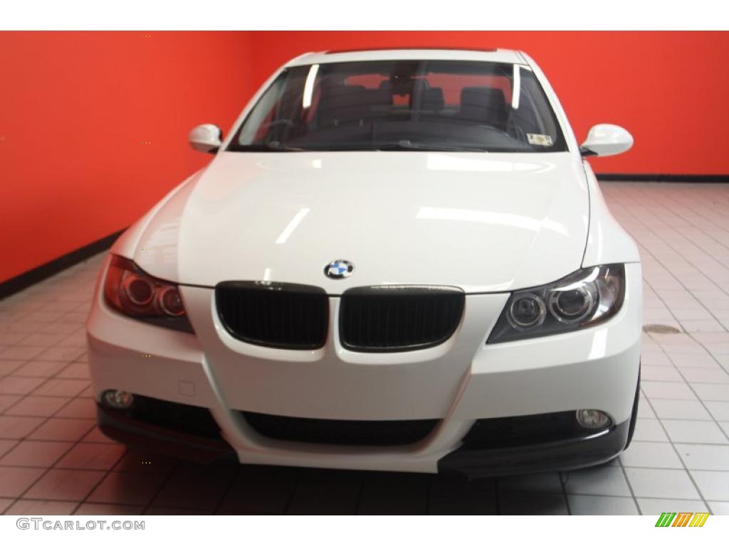 2008 3 Series 335i Sedan - Alpine White / Black photo #21