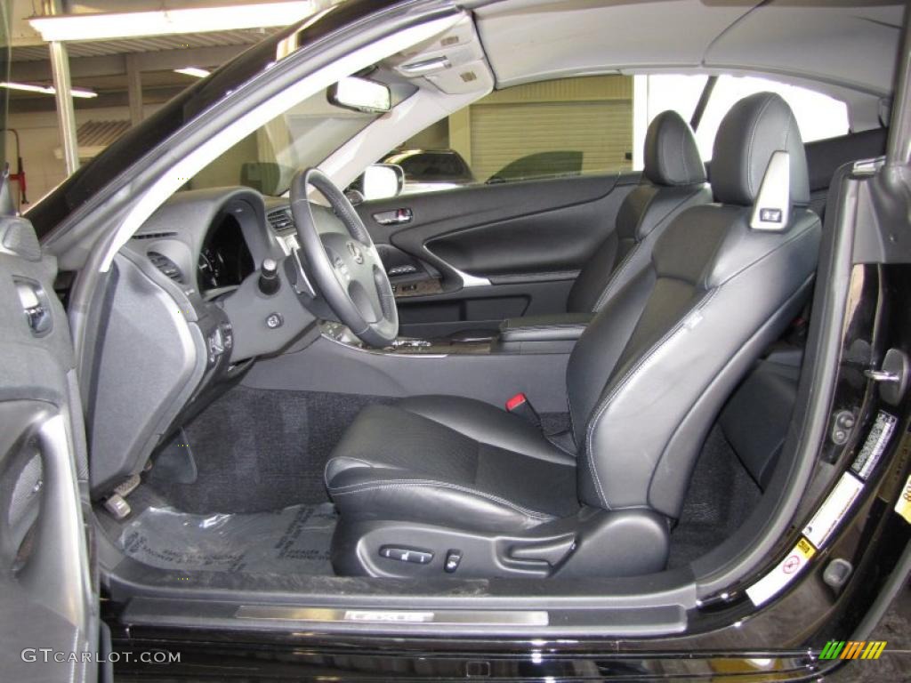 Black Interior 2010 Lexus IS 350C Convertible Photo #46113074