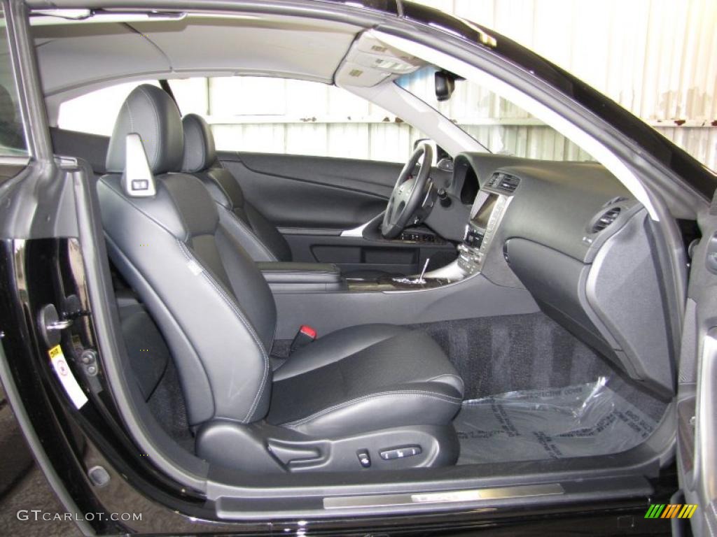 Black Interior 2010 Lexus IS 350C Convertible Photo #46113080