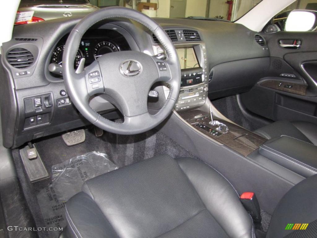 Black Interior 2010 Lexus IS 350C Convertible Photo #46113098