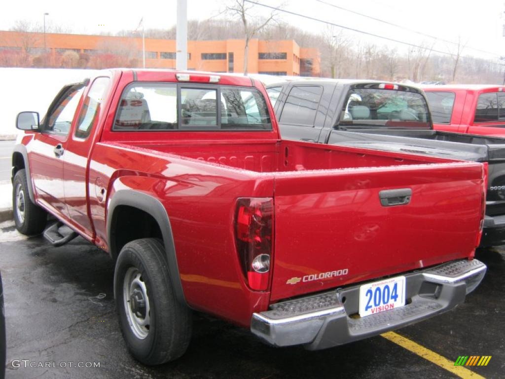 2004 Colorado Extended Cab 4x4 - Dark Cherry Red Metallic / Medium Dark Pewter photo #10