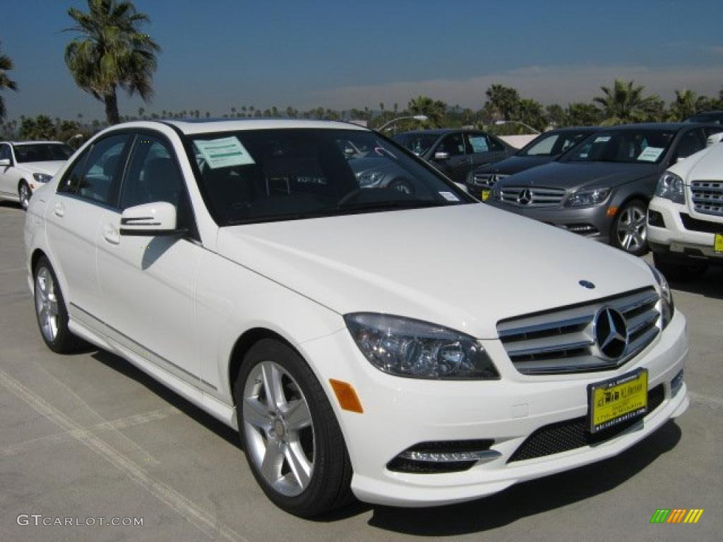 Arctic White 2011 Mercedes-Benz C 300 Sport Exterior Photo #46113557