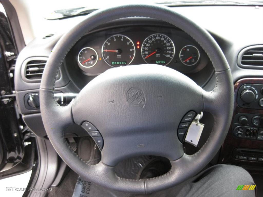 2000 Chrysler Concorde LXi Agate Black Steering Wheel Photo #46114157