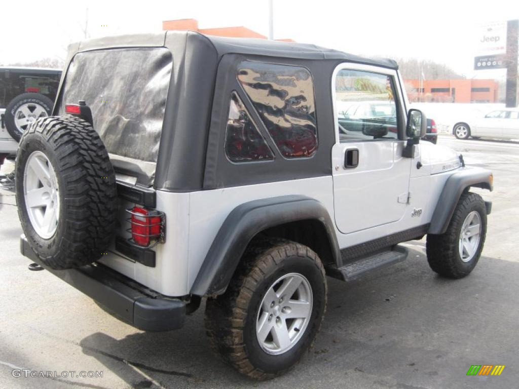 2006 Wrangler Rubicon 4x4 - Bright Silver Metallic / Dark Slate Gray photo #2