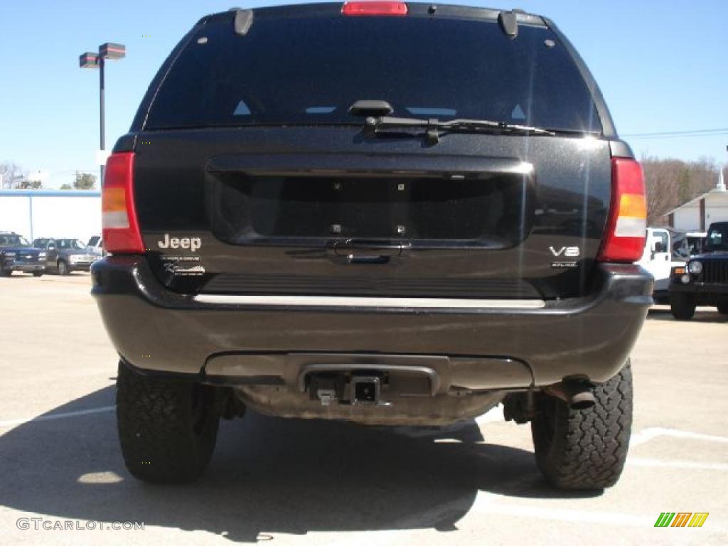 2004 Grand Cherokee Overland 4x4 - Brillant Black Crystal Pearl / Dark Slate Gray photo #4