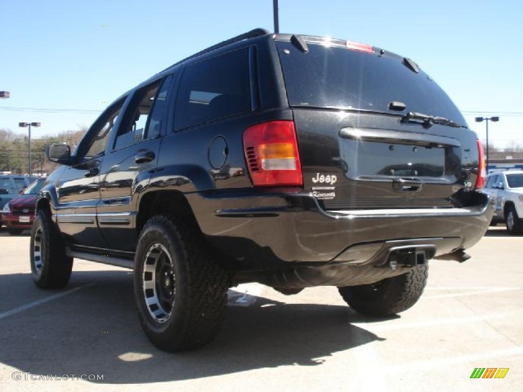 2004 Grand Cherokee Overland 4x4 - Brillant Black Crystal Pearl / Dark Slate Gray photo #5
