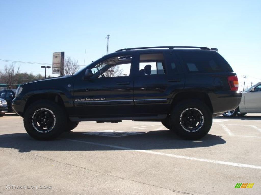 2004 Grand Cherokee Overland 4x4 - Brillant Black Crystal Pearl / Dark Slate Gray photo #6