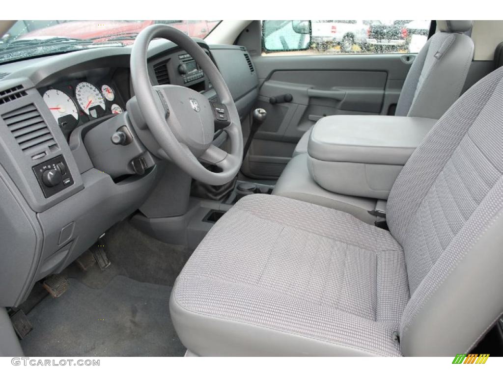Medium Slate Gray Interior 2007 Dodge Ram 2500 ST Regular Cab Photo #46116299