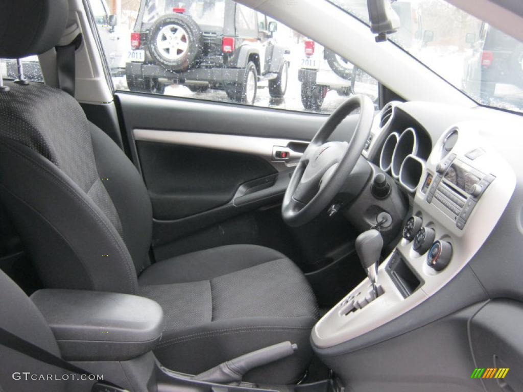 Ebony Interior 2010 Pontiac Vibe 2.4L Photo #46116947
