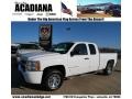 2009 Summit White Chevrolet Silverado 1500 LT Extended Cab  photo #1