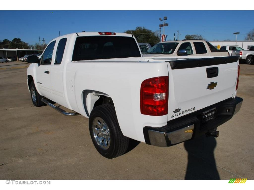 2009 Silverado 1500 LT Extended Cab - Summit White / Light Titanium photo #3