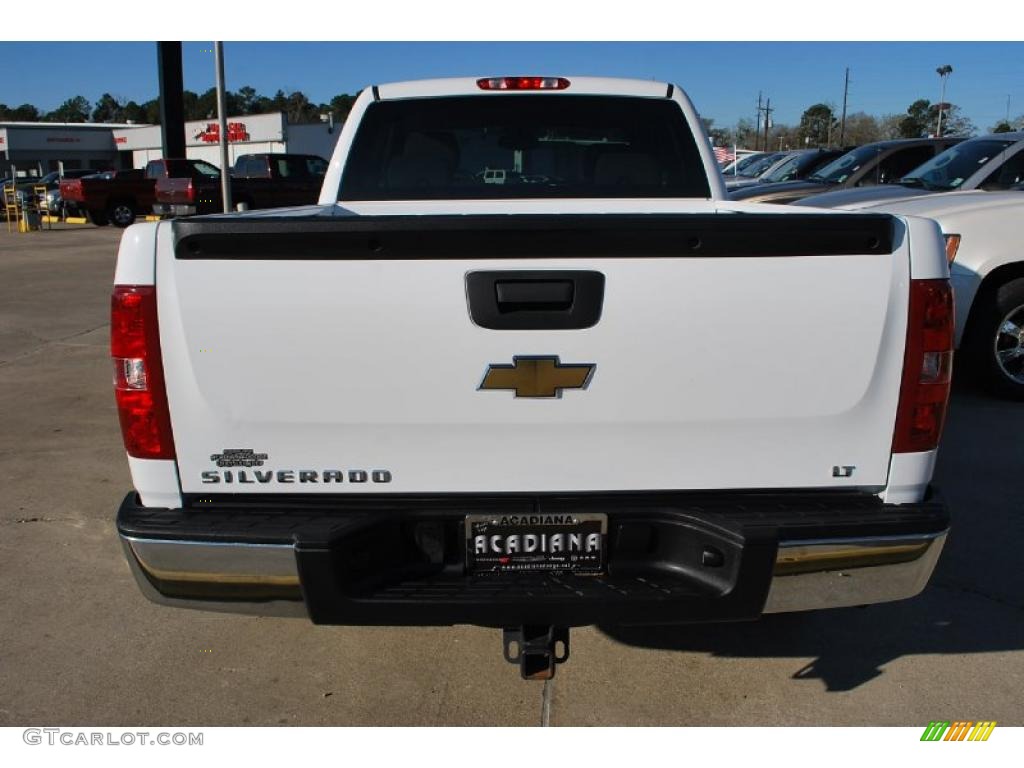 2009 Silverado 1500 LT Extended Cab - Summit White / Light Titanium photo #4