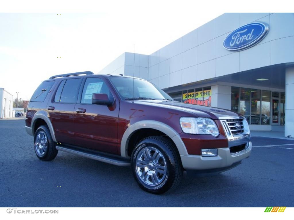 2010 Explorer Eddie Bauer 4x4 - Dark Copper Metallic / Camel photo #1