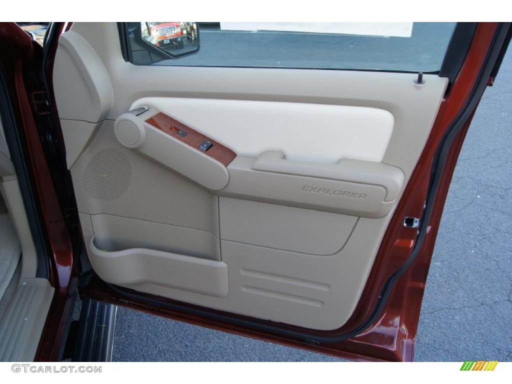 2010 Ford Explorer Eddie Bauer 4x4 Camel Door Panel Photo #46117604