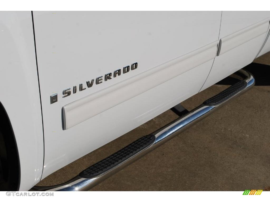 2009 Silverado 1500 LT Extended Cab - Summit White / Light Titanium photo #13