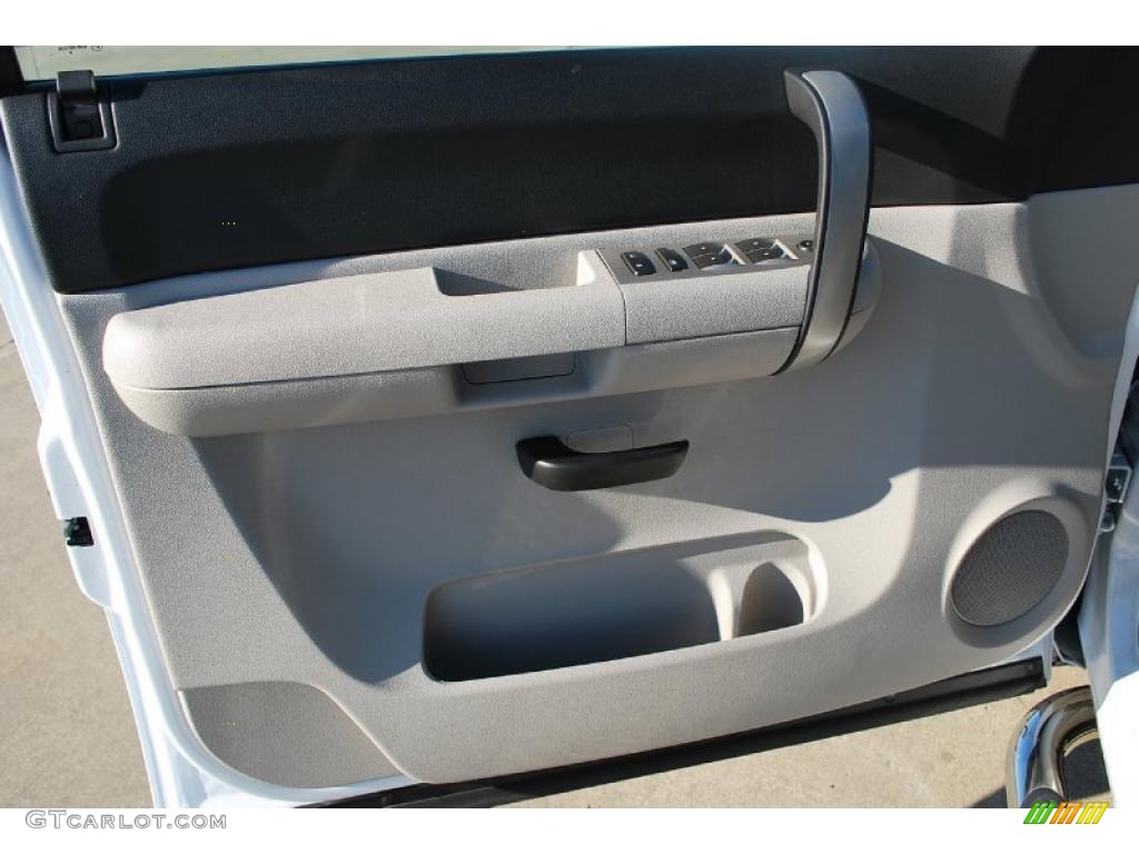 2009 Silverado 1500 LT Extended Cab - Summit White / Light Titanium photo #17
