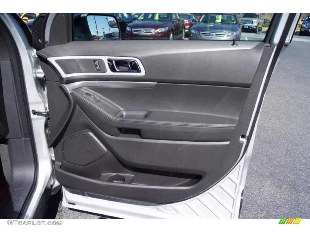 2011 Ford Explorer XLT Charcoal Black Door Panel Photo #46117928