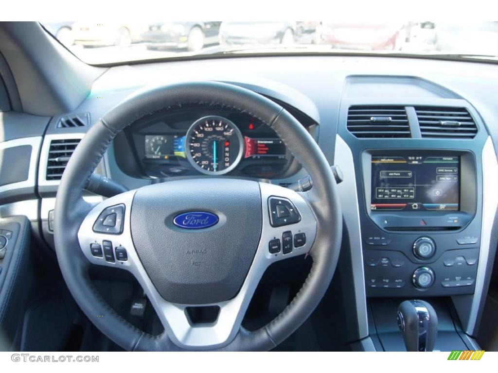 2011 Ford Explorer XLT Charcoal Black Dashboard Photo #46118267