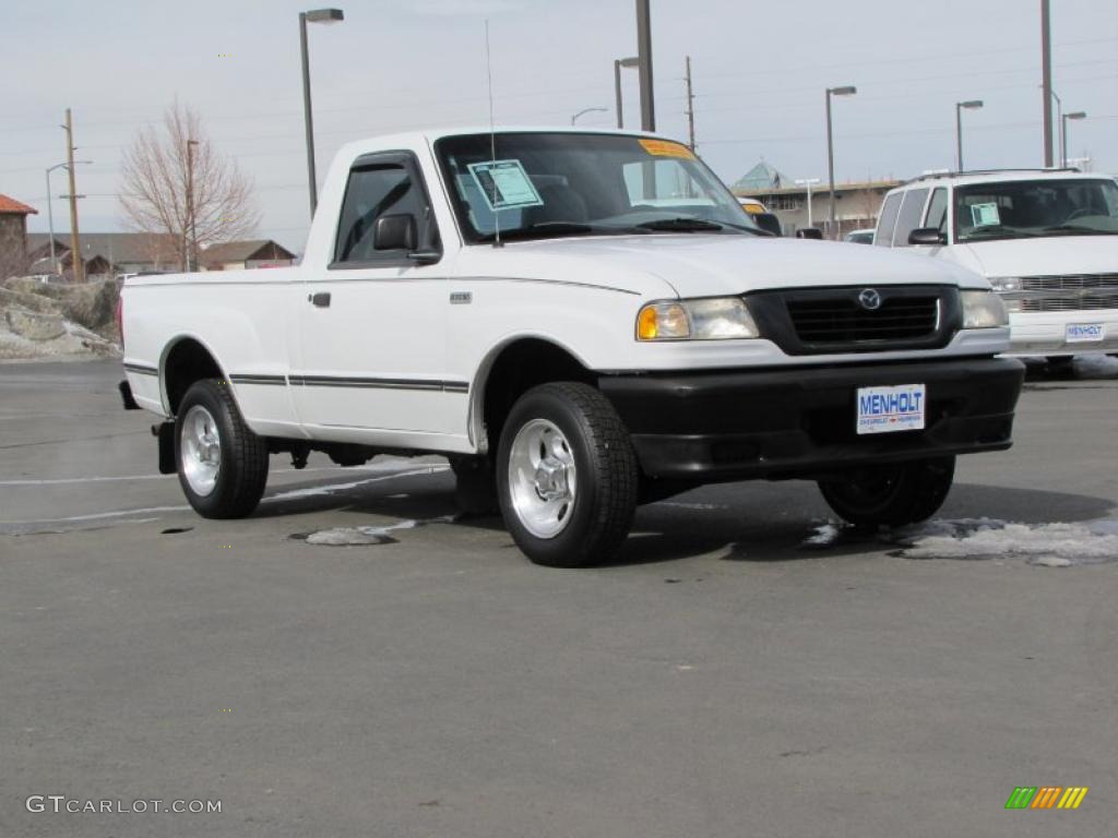 1998 B-Series Truck B2500 SX Regular Cab - Oxford White / Gray photo #3