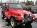 2004 Flame Red Jeep Wrangler Unlimited 4x4  photo #13