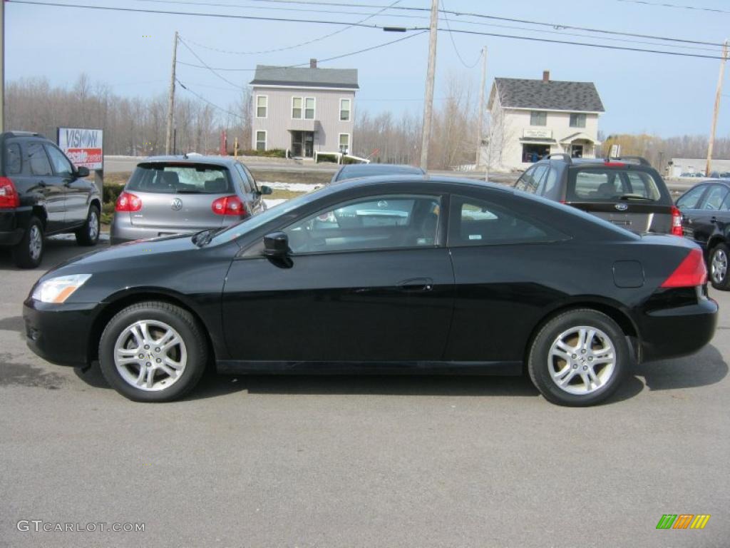 2007 Accord LX Coupe - Nighthawk Black Pearl / Gray photo #14