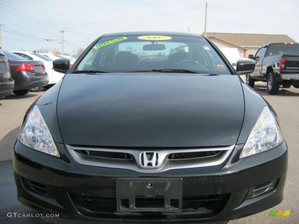 2007 Accord LX Coupe - Nighthawk Black Pearl / Gray photo #18