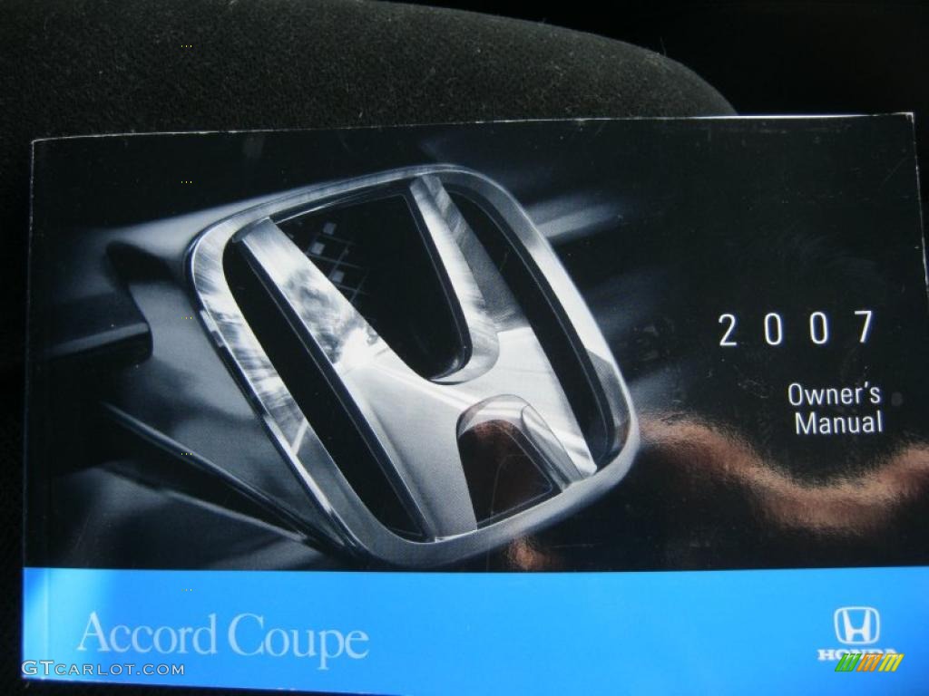 2007 Accord LX Coupe - Nighthawk Black Pearl / Gray photo #20